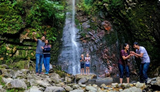 Chhoie Waterfall near Trithan Valley