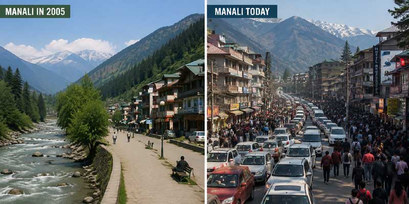 Manali in 2005 vs 2026