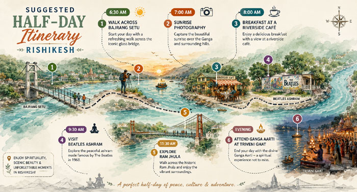 Itinerary for Bajrang Setu Bridge Tour Rishikesh