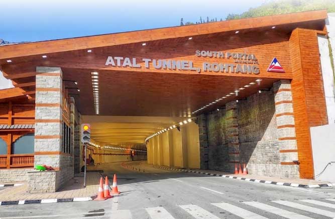 Atal Tunnel near Solang Valley
