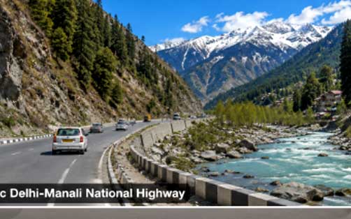 Delhi to Manali Highway