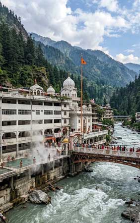 Gurudwara Manikaran Sahib in kullu Manali
