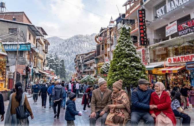 Mall Road in Snow
