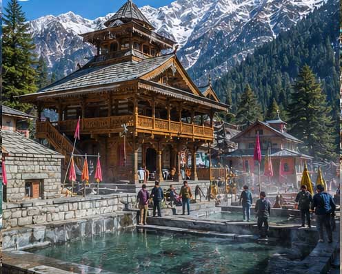 Vashisht Temple distance from Solang
