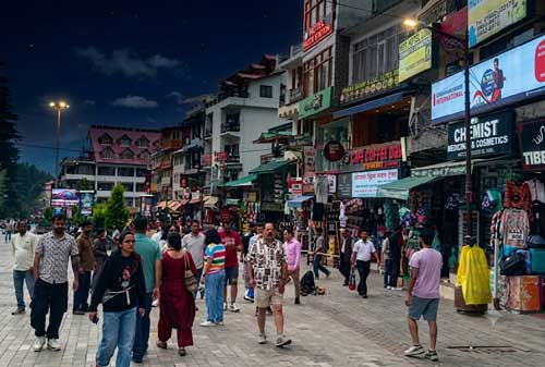 Mall Road Manali Photo