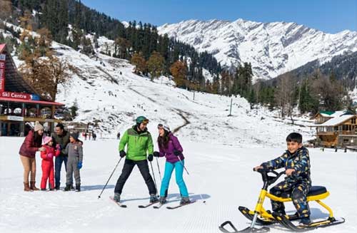 How Solang Valley looks in April Photo
